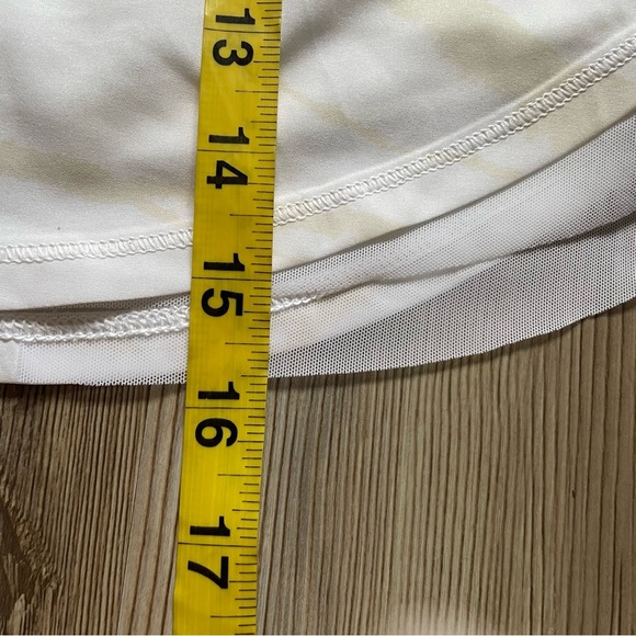 Calia Athletic Skort Small White Ivory Tulip Hem Size M Golf Tennis Pickleball - Picture 9 of 13